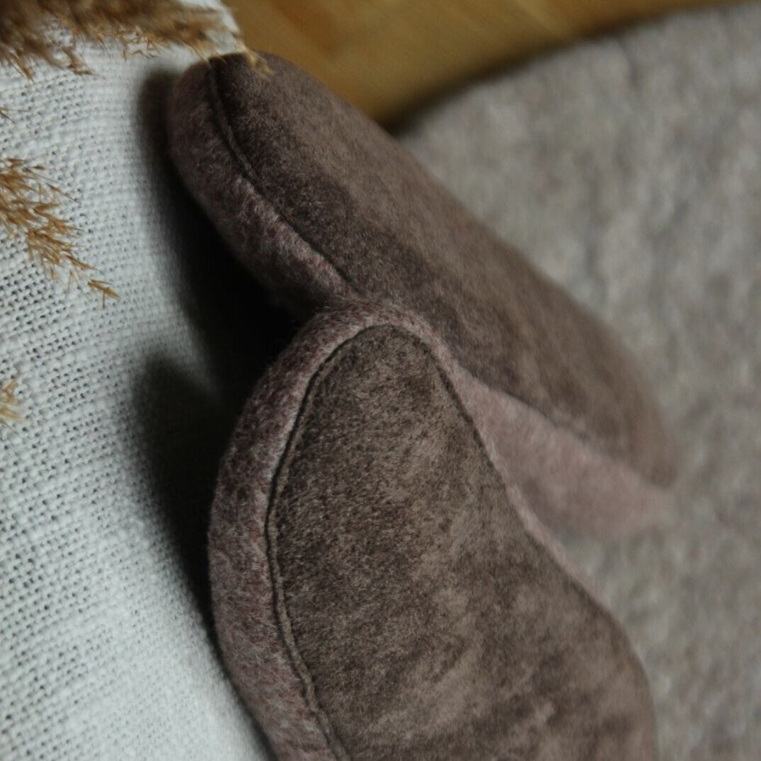 Įspiriamos veltos šlepetės moterims regular Comfy slide su odiniu padu 3