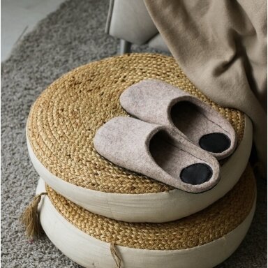 Įspiriamos veltos šlepetės moterims barefoot Comfy slide Įspiriamos veltos šlepetės moterims barefoot Comfy slide