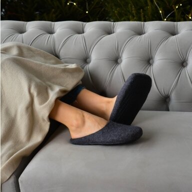 Įspiriamos veltos šlepetės moterims barefoot Comfy slide