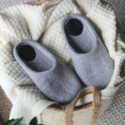 Įspiriamos veltos šlepetės moterims barefoot Comfy slide 3