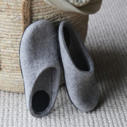 Įspiriamos veltos šlepetės moterims barefoot Comfy slide 1