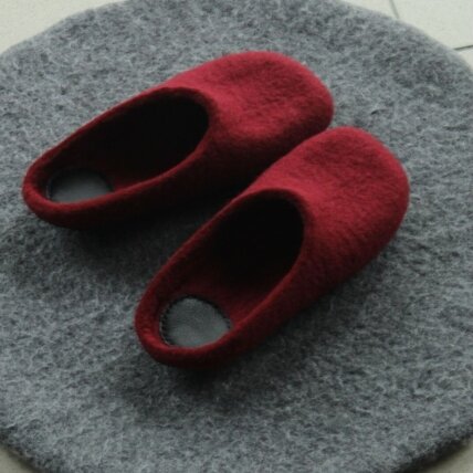Įspiriamos veltos šlepetės moterims barefoot Comfy slide 1