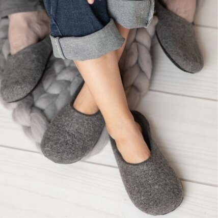 Įspiriamos veltos šlepetės moterims barefoot Comfy slide 2