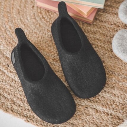 Užmaunamos veltos šlepetės vyrams barefoot Mini Tail 1