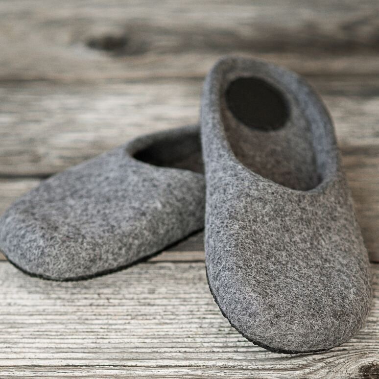 Įspiriamos veltos šlepetės vyrams barefoot Comfy slide 1