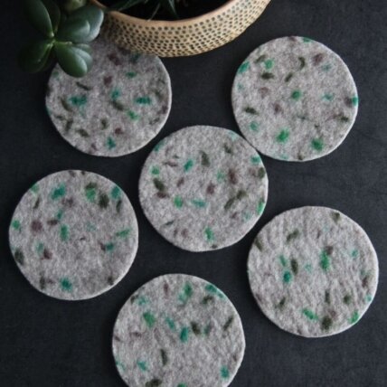 Stalo padėkliukai su Zero waste dekoru