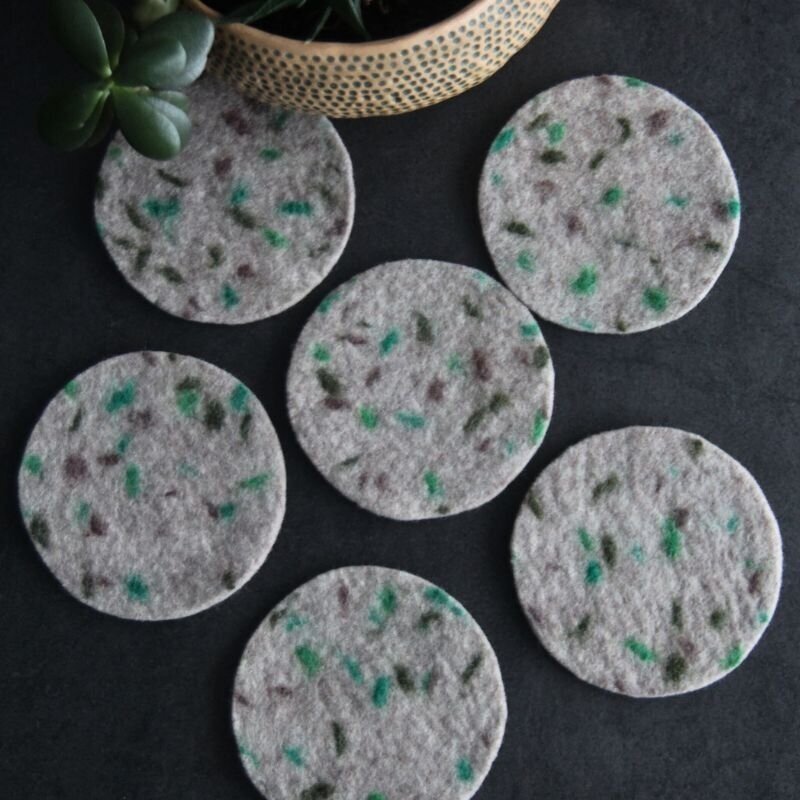 Stalo padėkliukai su Zero waste dekoru