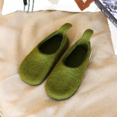 Užmaunamos veltos šlepetės moterims barefoot Mini Tail